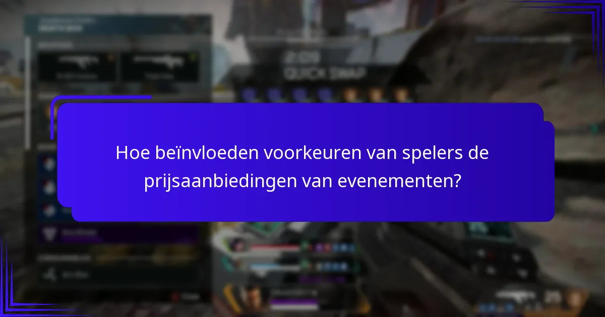 Hoe beïnvloeden voorkeuren van spelers de prijsaanbiedingen van evenementen?