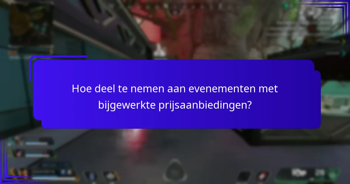 Welke nieuwe aanbiedingen zijn geïntroduceerd in de prijzen van evenementen?