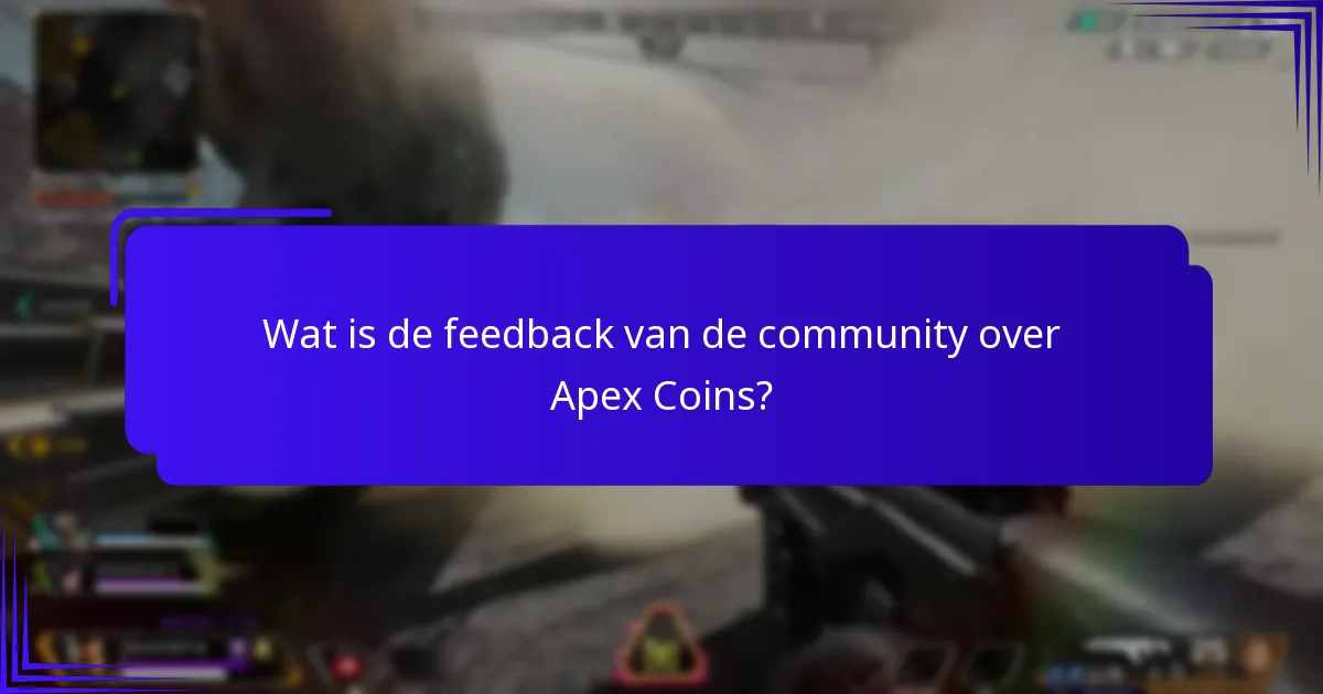 Wat is de feedback van de community over Apex Coins?